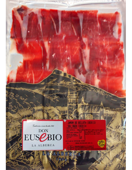 1kg de Jamón de Bellota Ibérico 50% raza ibérica Eusebio cortado a cuchillo