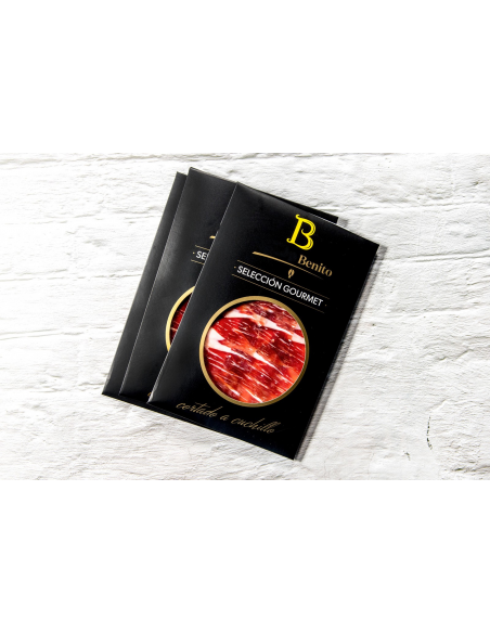 20 sobres de Paleta etiqueta negra selección Gourmet Benito a cuchillo