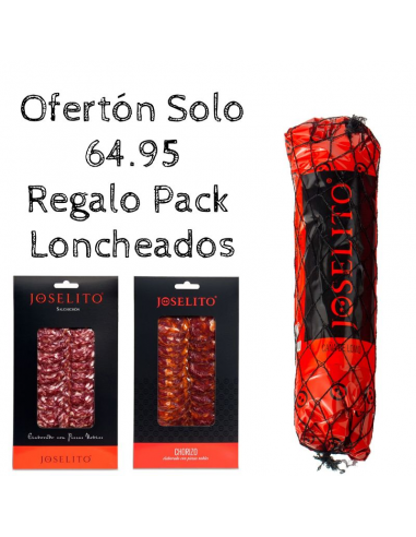 Lomo Joselito + Pack chorizo y salchichón loncheados