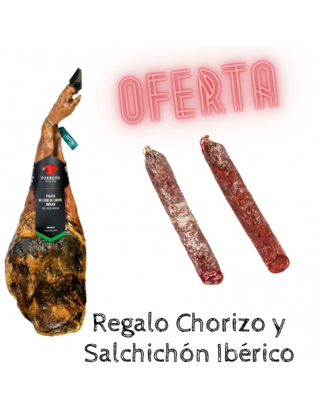 Paleta De Cebo De Campo Iberica 50% Raza Ibérica Torreón + Regalo Chorizo y Salchichón 250grs
