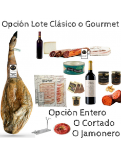 Cesta de navidad con Jamón...