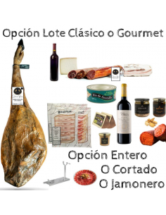 Cesta de navidad con Jamón...
