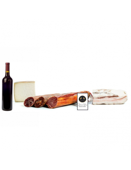 Cesta de navidad con Paleta de Bellota 100% Ibérica Rivera 4,5-5 kgs